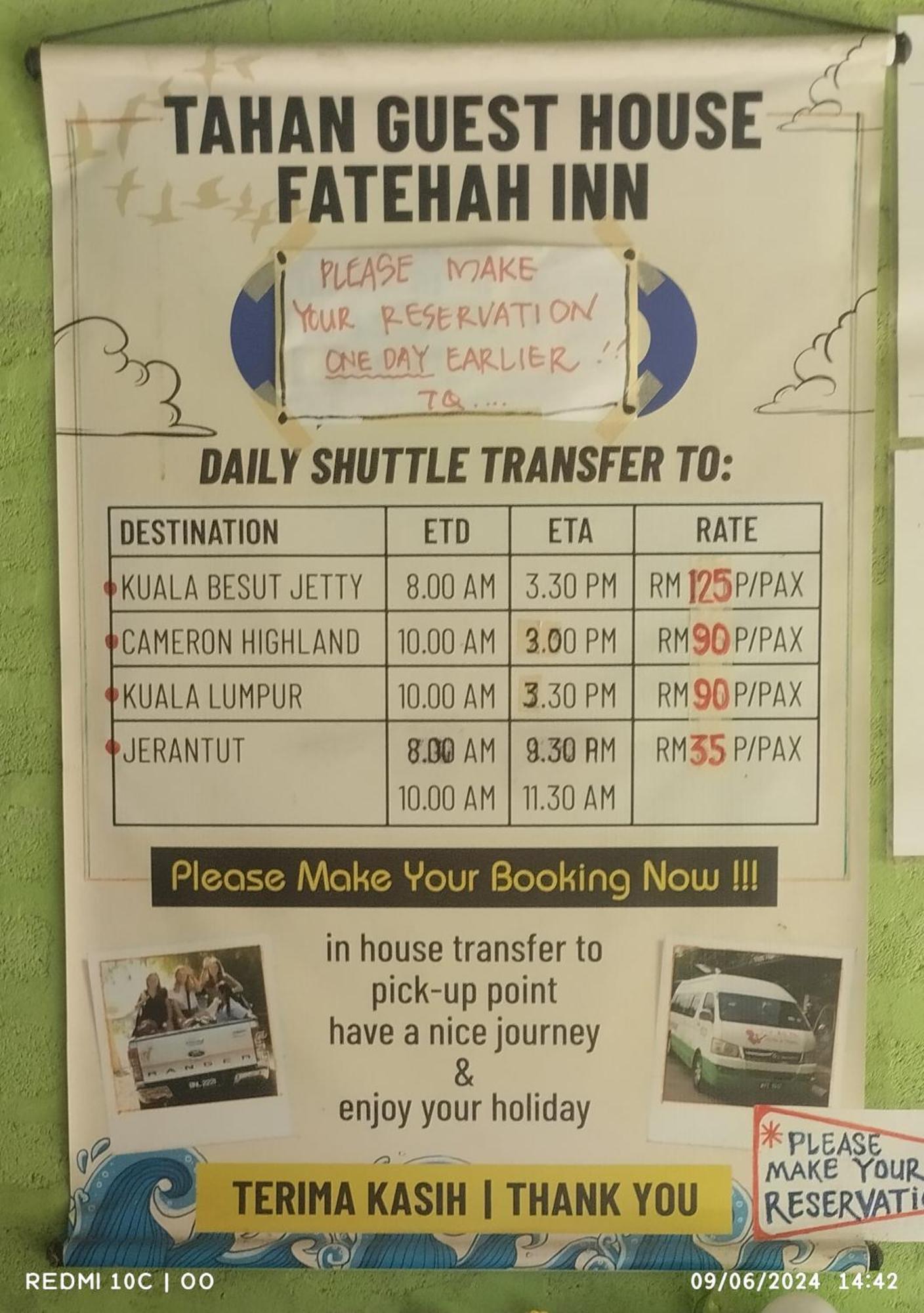 Fatehah Inn Kuala Tahan Exterior photo